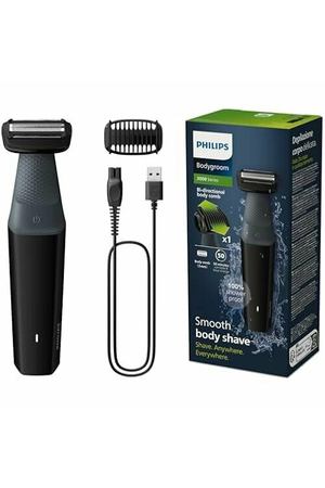 Водонепроницаемый триммер Philips Bodygroom Series 3000 для интимной зоны и тела, чистое и комфортное бритье, уход за всем телом, время работы 50 минут, модель BG3017/01