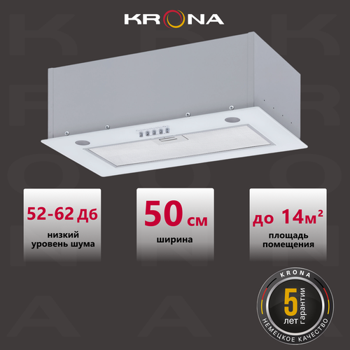 Где купить Вытяжка кухонная KRONA ARVEN 500 WHITE PB Krona 