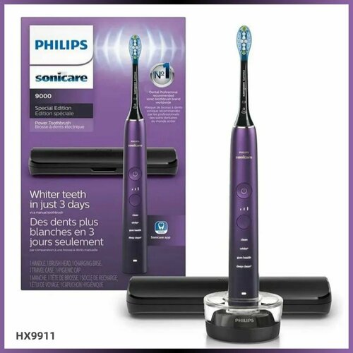 Где купить Прибор для чистки зубов Philips Sonicare HX9911 , фиолетовый Philips 