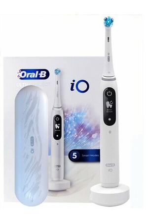 Электрическая зубная щетка Oral-B iO7 Smart, Visual Magnetic Wave Brush, iO Series Round Head Micro-vibration Technology, white