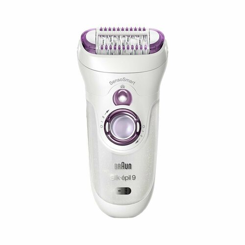 Где купить Эпилятор Braun Silk-epil 9 SensoSmart 9-690 Purple белый/фиолетовый Braun 