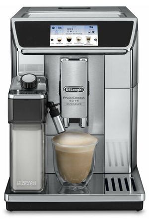 Кофемашина Delonghi PrimaDonna Elite Experience ECAM650.85. MS 1450Вт серебристый/черный