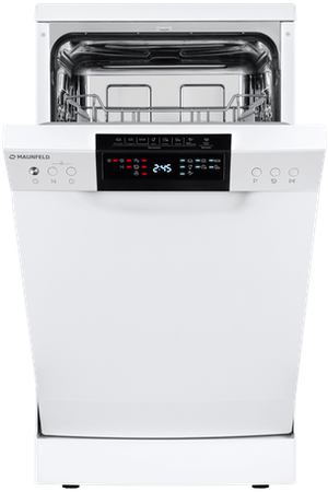 Посудомоечная машина Maunfeld MWF45220W, A++, узкая, 45см, конденсационная сушка, белая