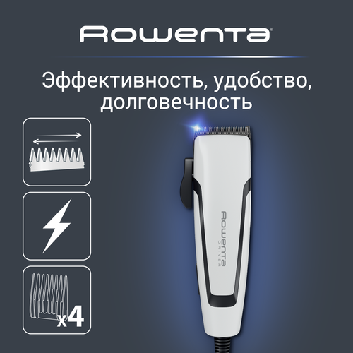 Где купить Машинка для стрижки Rowenta   TN-1601, белый, черный Rowenta 