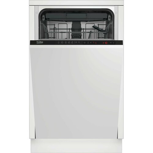 Где купить Посудомоечная машина встраиваемая Beko BDIS1W861, 45 см, класс энергопотребления A, 9 комплектов, половинная загрузка и отсрочка старта, защита от протечек WaterSafe, черный Beko 