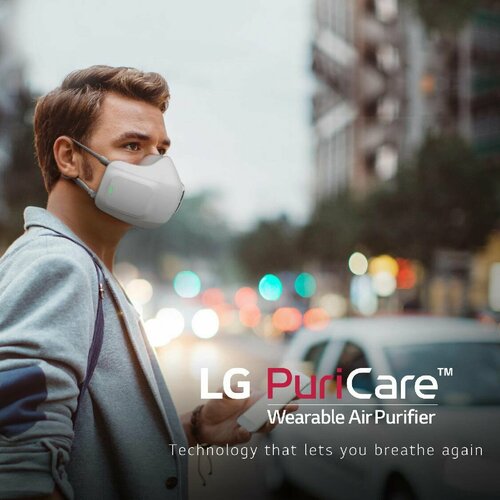 Где купить Персональный очиститель воздуха LG PuriCare AP300AWFA, инновационная защитная маска, первое поколение LG 