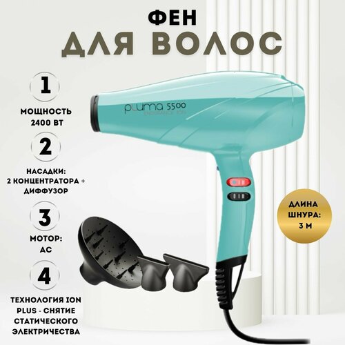 Где купить Фен для волос GA.MA PLUMA 5500 ENDURANCE ION - IT GA.MA 