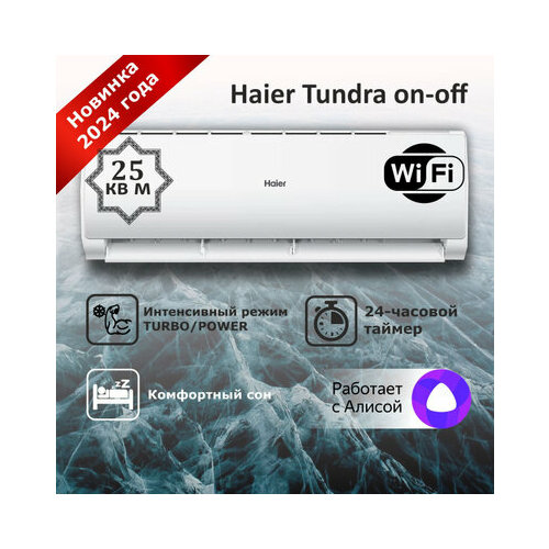 Где купить Настенная сплит-система Haier Tundra, Wi-Fi, площадь 27 кв. м, 9 BTU Haier 