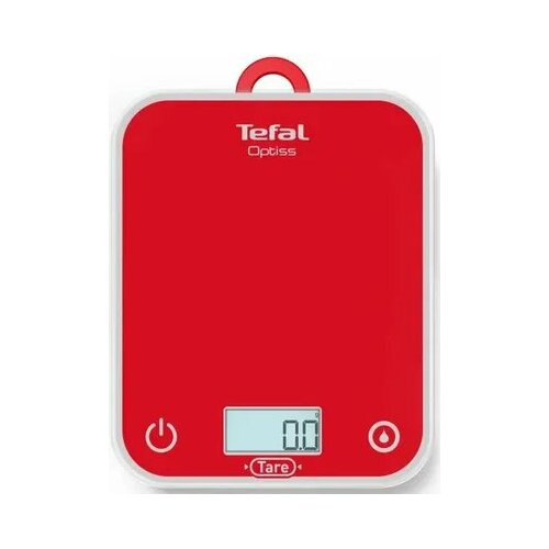 Где купить Весы кухонные TEFAL Optiss BC50U3V0 красный [17,5 x 22,5 см /жидкость] Tefal 