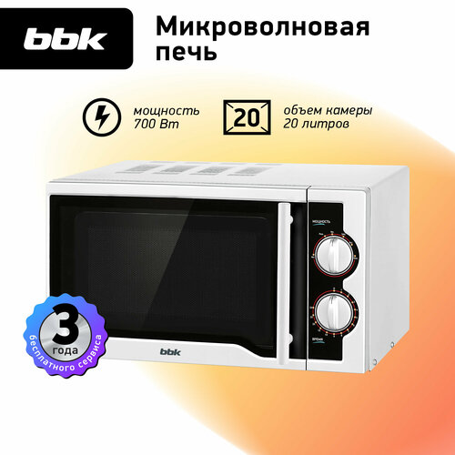 Где купить Микроволновая печь BBK 20MWS-712M/WB, белый BBK 