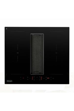 Индукционная варочная панель DeLonghi ELETTRA 4B2F TC ARIA с вытяжкой, 60 см, функция Booster, сенсорное управление, черная