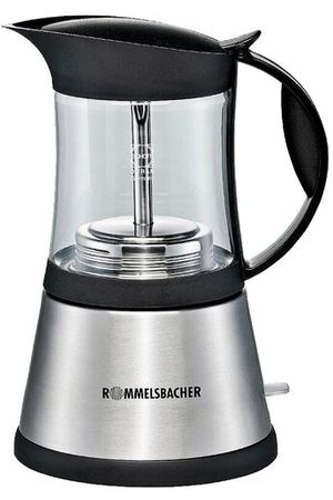 гейзерная кофеварка Rommelsbacher EKO 376/G, серебристый/черный