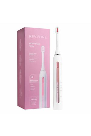 Электрическая зубная щетка Revyline White RL070, звуковая, с 4 режимами работы, белая