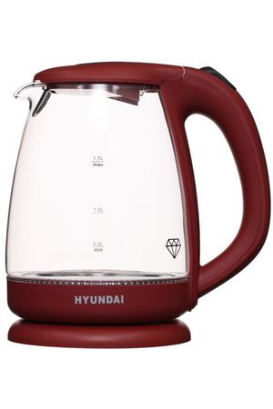 Чайник HYUNDAI HYK-G1002 Global, бордовый
