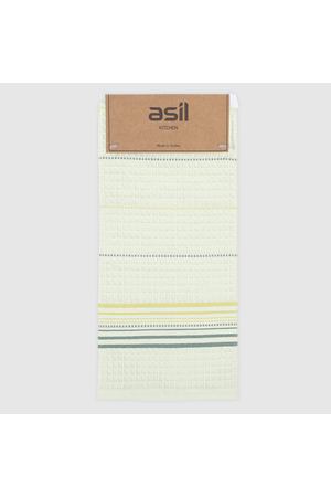 Полотенце кухонное Asil stripe вафля зеленый 45х70 см