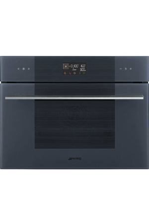 Компактный духовой шкаф Smeg SO4102M1G, комбинированный с микроволновой печью, 11 функций, стекло Neptune Grey