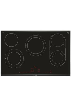 Электрическая варочная панель BOSCH PKM875DP1D, цвет панели черный, цвет рамки серебристый