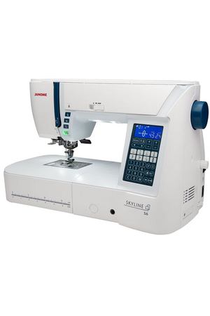 Швейная машина Janome Skyline S6, белый/синий
