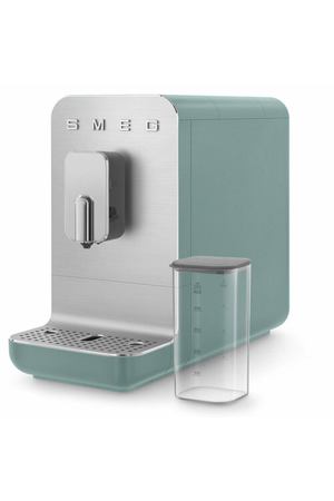 Кофемашина Smeg BCC13EGMEU, изумрудный зеленый, автоматическая, зерновой, 19 бар, 8 программ, 1.4 л