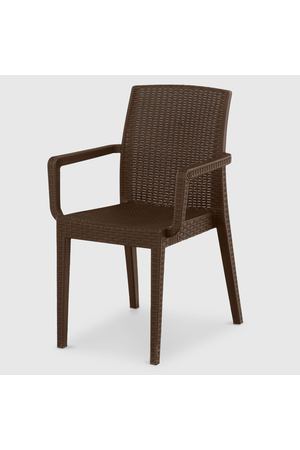 Кресло Rainbow Siena rattan темно-коричневое 54х58х86 см