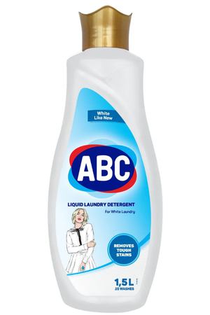 Жидкое средство ABC для стирки белых тканей 1,5 л