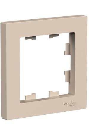 Рамка Schneider Electric Atladesign 1 пост песочный (ATN001201)