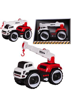 Машинка инерционная ABtoys подъемный кран (C-00347)