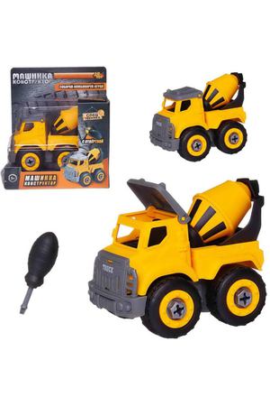 Машинка ABtoys бетономешалка с отверткой (C-00431)