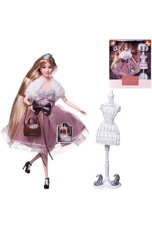 Кукла ABtoys в платье с меховой накидкой (PT-01641)