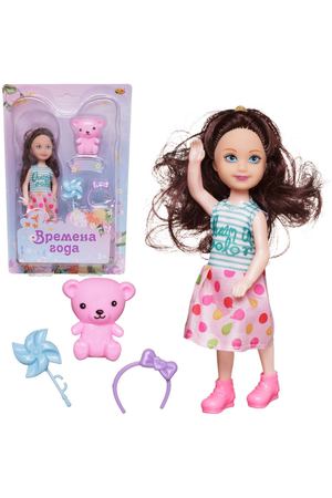 Кукла ABtoys времена года с медвежонком 4 вида (PT-01840/набор2)
