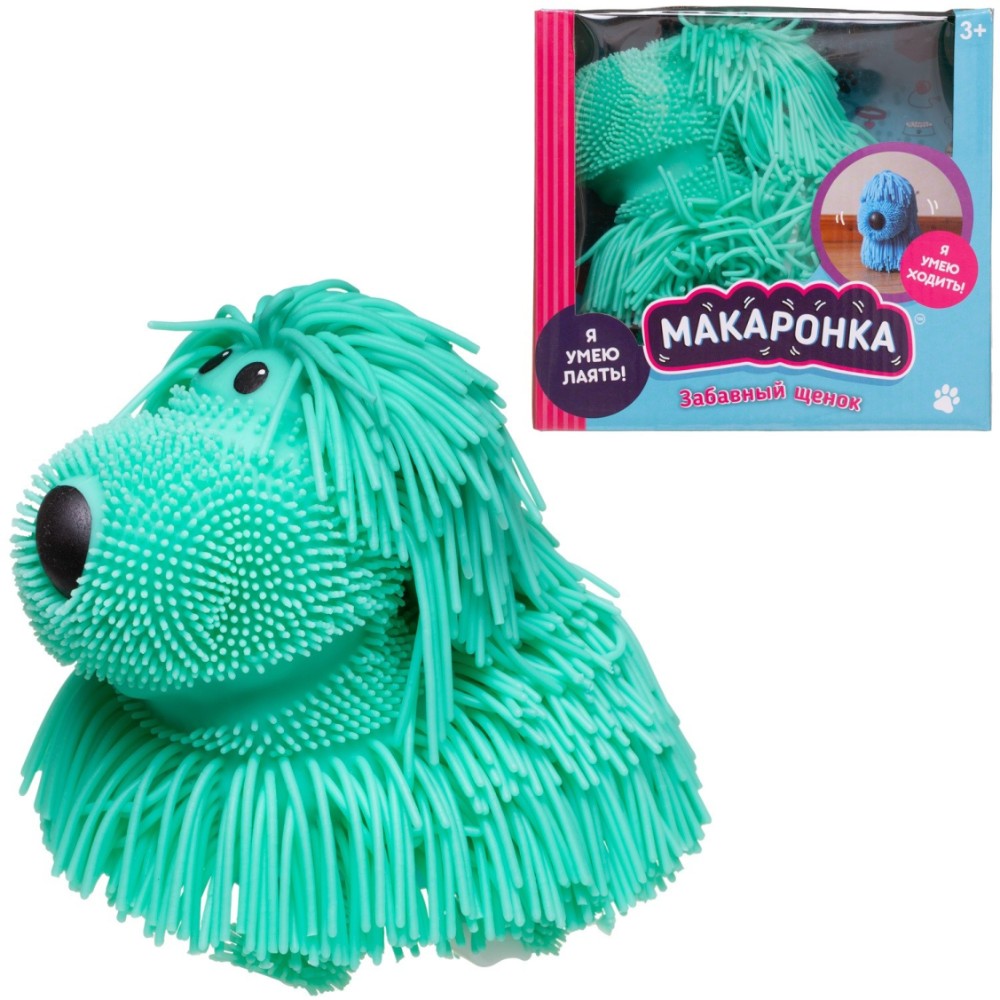 Где купить Макаронка ABtoys собака зеленая ходит (PT-01846) ABtoys