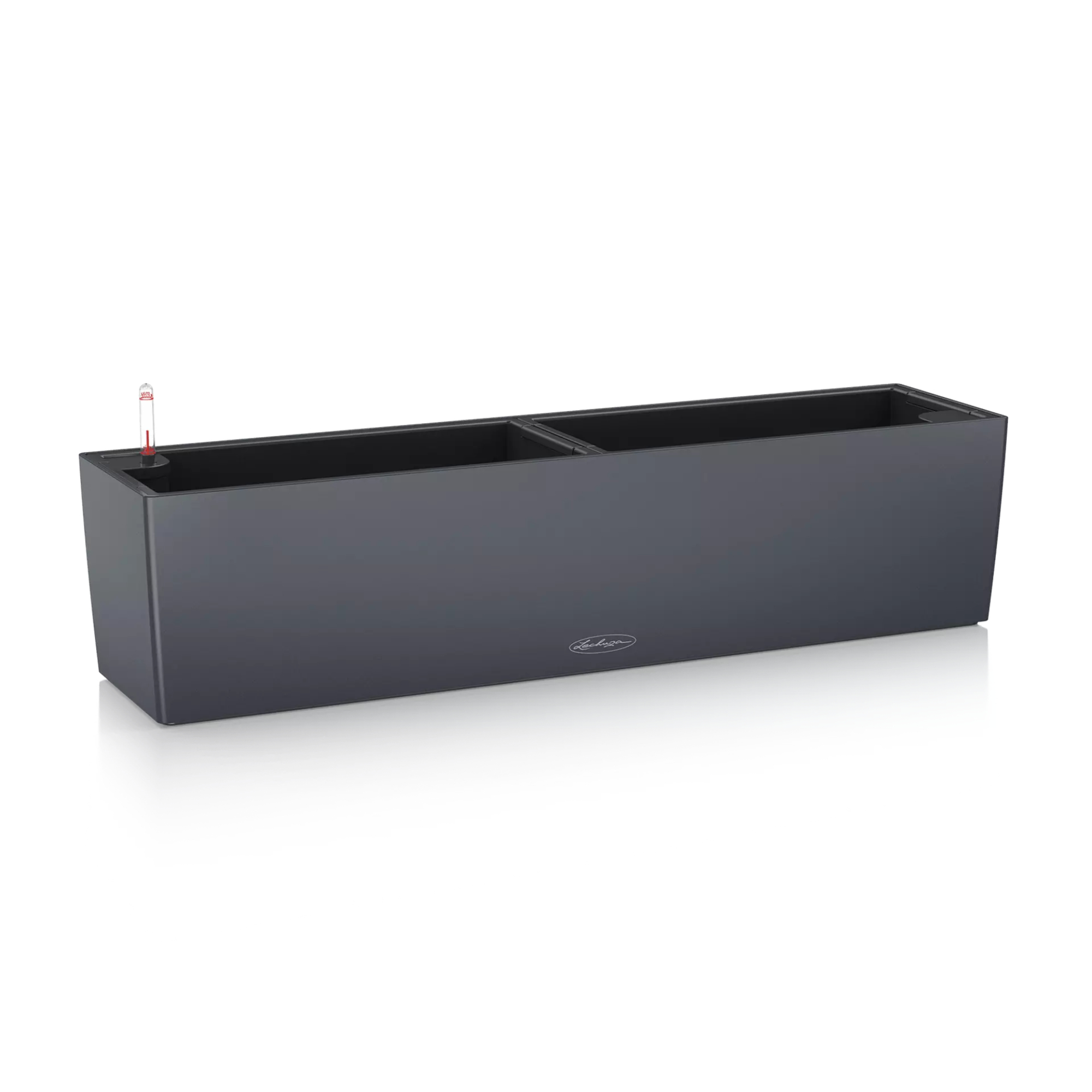 Где купить Кашпо с автополивом Lechuza Balconera Color серый 79х19х19 см Lechuza 