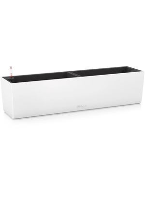 Кашпо с автополивом Lechuza Balconera Color белый 79х19х19 см