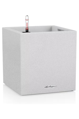 Кашпо с автополивом Lechuza Canto Stone кварцевый 30x30x31 см