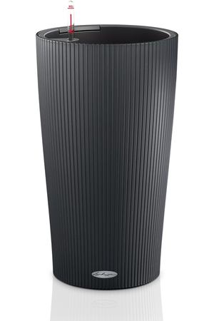 Кашпо с автополивом Lechuza Cilindro Color серый 23х41 см
