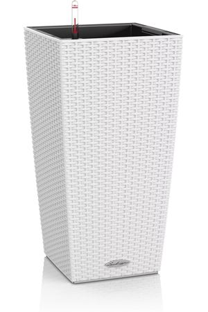 Кашпо с автополивом Lechuza Cubico Cottage белый 30x30x56 см
