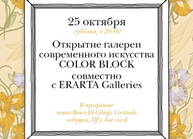 Прием в честь открытия арт-пространства Color Block