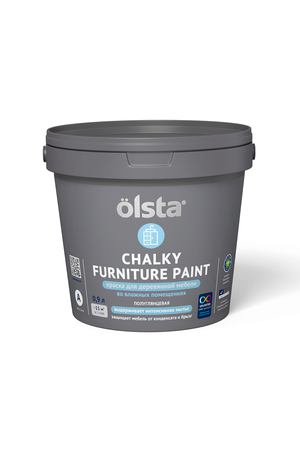 Краска Olsta Chalky Furniture Paint Прозрачный Полуглянцевая база A 0,9 л