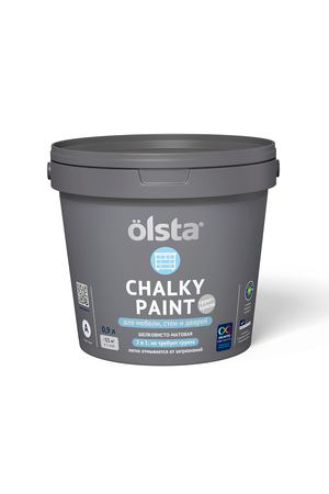 Краска Olsta Chalky Paint 2 в 1 Прозрачный Шелковисто-матовая база А 0,9 л